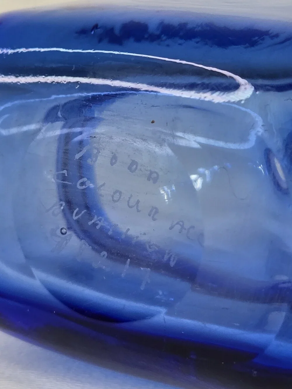 VTG‎ 1970s Kosta Boda Cobalt Blue Glass Vase Boda Studio Art Glass Colour Bertil